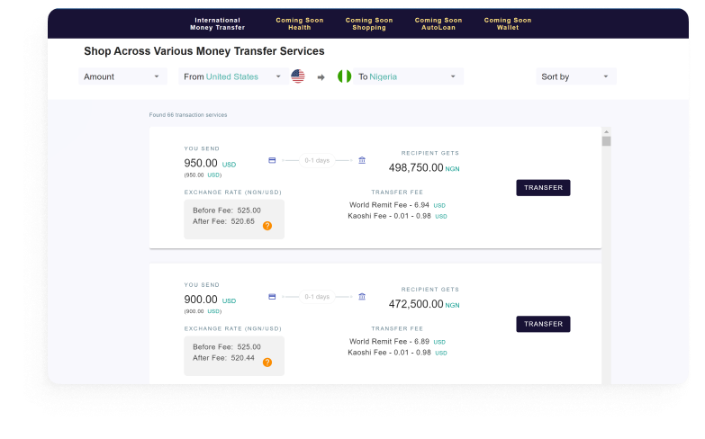 Kaoshi Network | Send and Receive Money Bullet Fast and At The Best Rates